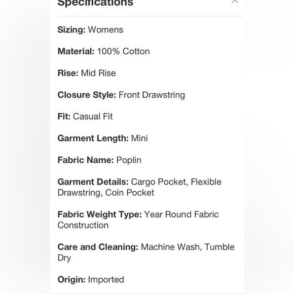 Women's Parachute Cargo Mini Skirt - Wild
Fable™ Off-White new - Picture 5 of 6